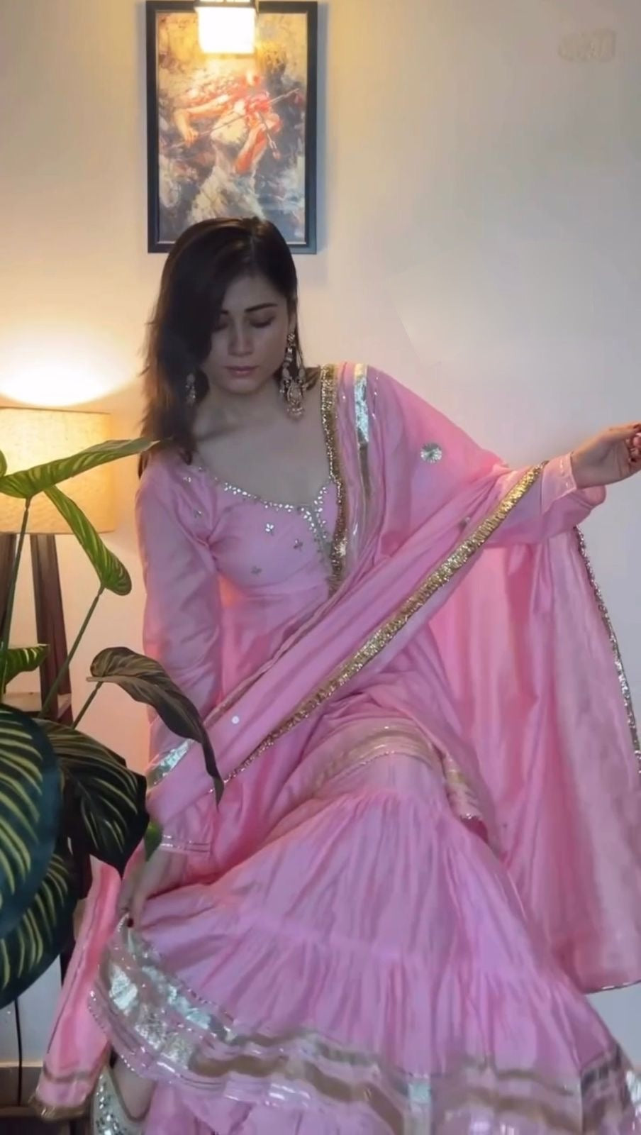 Gulaab sharara set