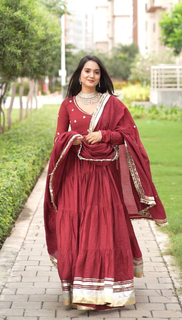 Kumkum Anarkali suit set