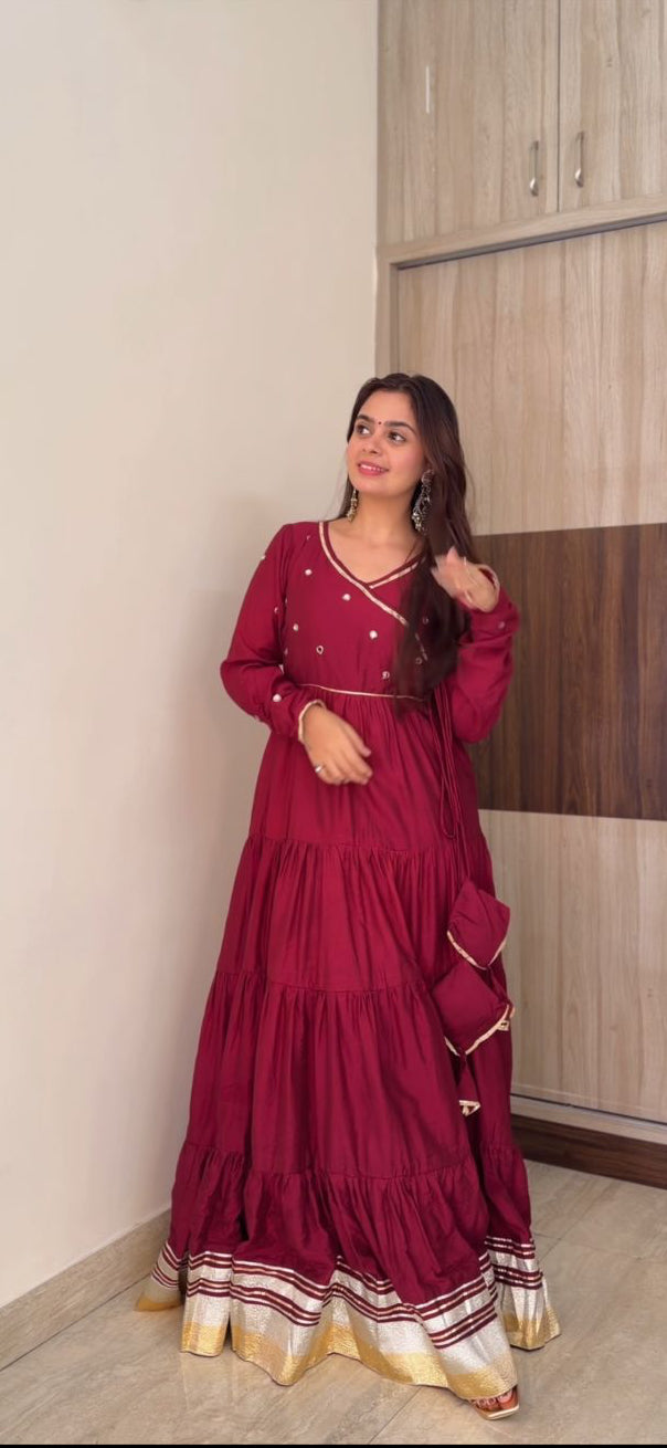 Kumkum Anarkali suit set