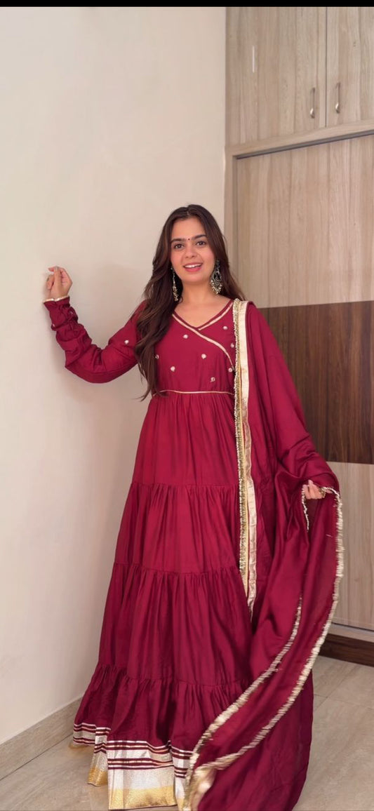 Kumkum Anarkali suit set